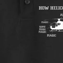 How Helicopters Fly Funny Helicopter Pilot Dry Zone Grid Performance Polo