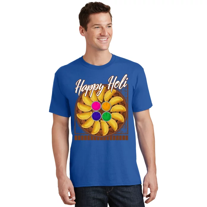 Happy Holi Festival Happy Holi Gujiya Dumpling Of India Tee Gift T-Shirt