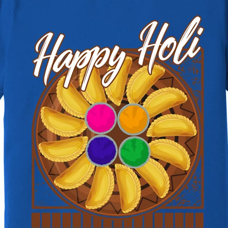 Happy Holi Festival Happy Holi Gujiya Dumpling Of India Tee Gift Premium T-Shirt