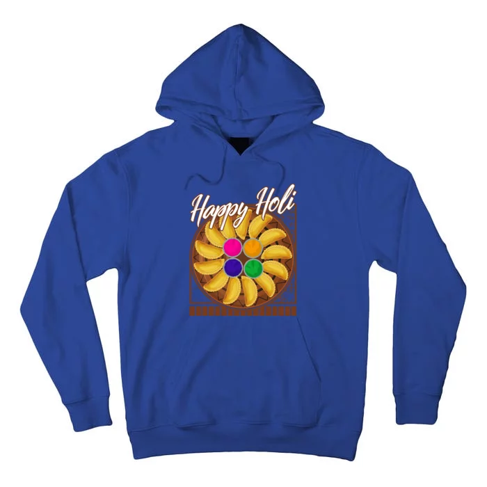 Happy Holi Festival Happy Holi Gujiya Dumpling Of India Tee Gift Tall Hoodie