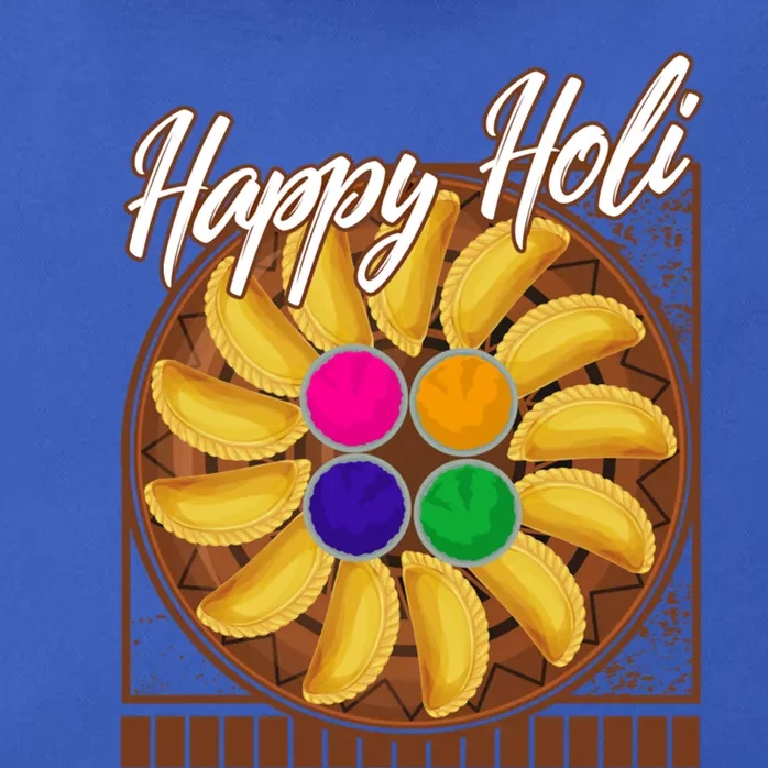 Happy Holi Festival Happy Holi Gujiya Dumpling Of India Tee Gift Zip Tote Bag