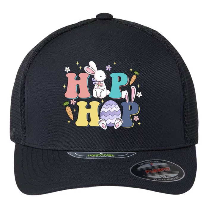 Hip Hop Funny Cute Easter Bunny Flexfit Unipanel Trucker Cap