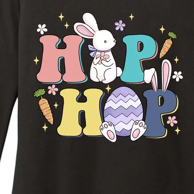 Hip Hop Funny Cute Easter Bunny Womens CVC Long Sleeve Shirt