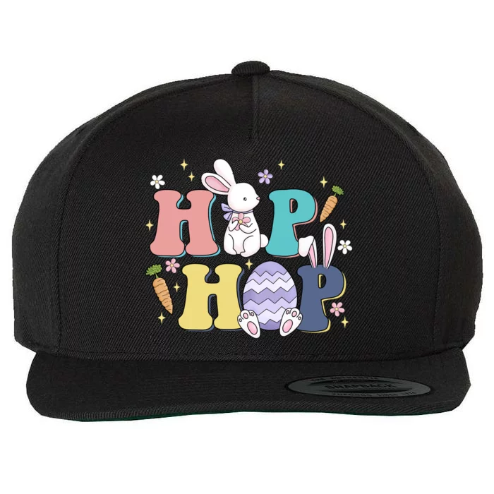 Hip Hop Funny Cute Easter Bunny Wool Snapback Cap