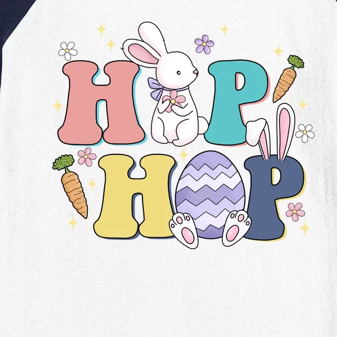 Hip Hop Funny Cute Easter Bunny Baseball Sleeve Shirt