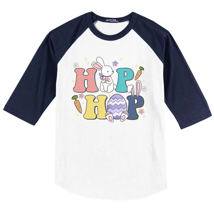 Hip Hop Funny Cute Easter Bunny Baseball Sleeve Shirt