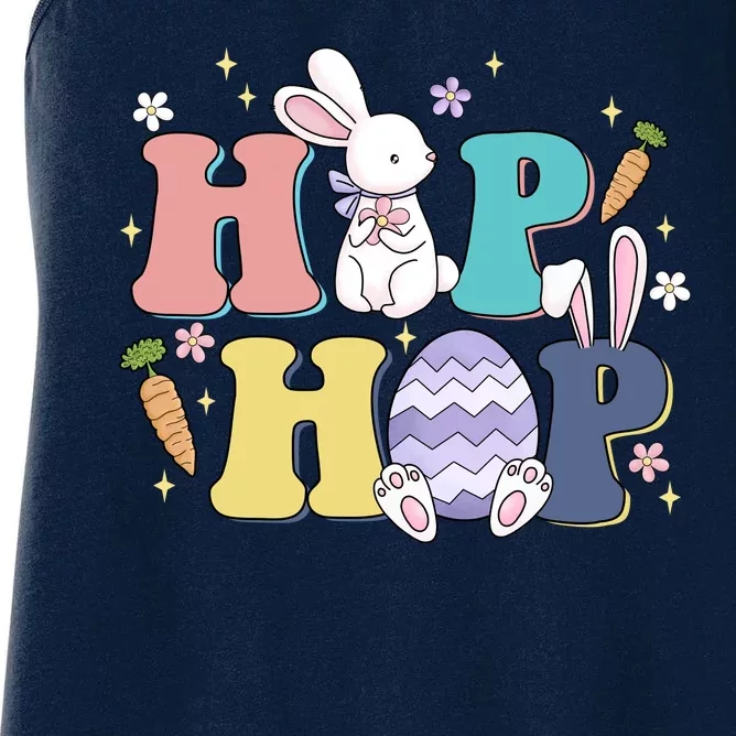 Hip Hop Funny Cute Easter Bunny Women's Racerback Tank