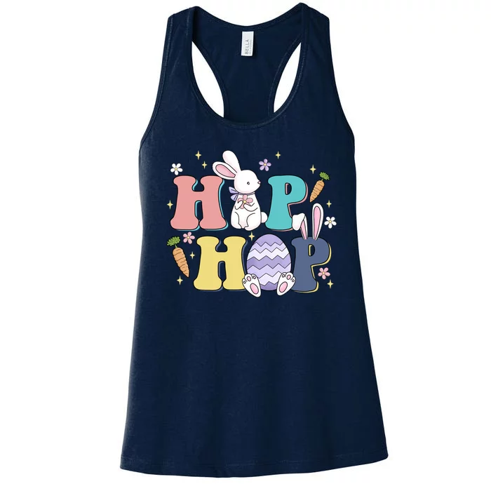 Hip Hop Funny Cute Easter Bunny Women's Racerback Tank