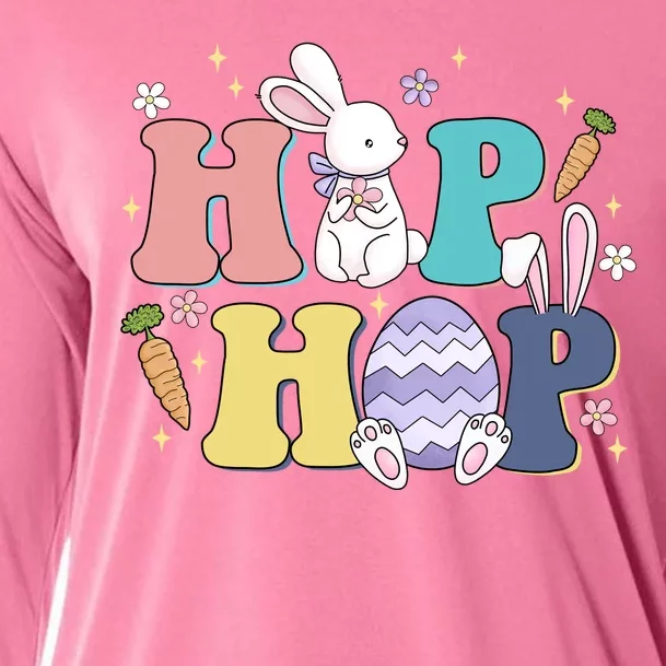 Hip Hop Funny Cute Easter Bunny Cooling Performance Long Sleeve Crew