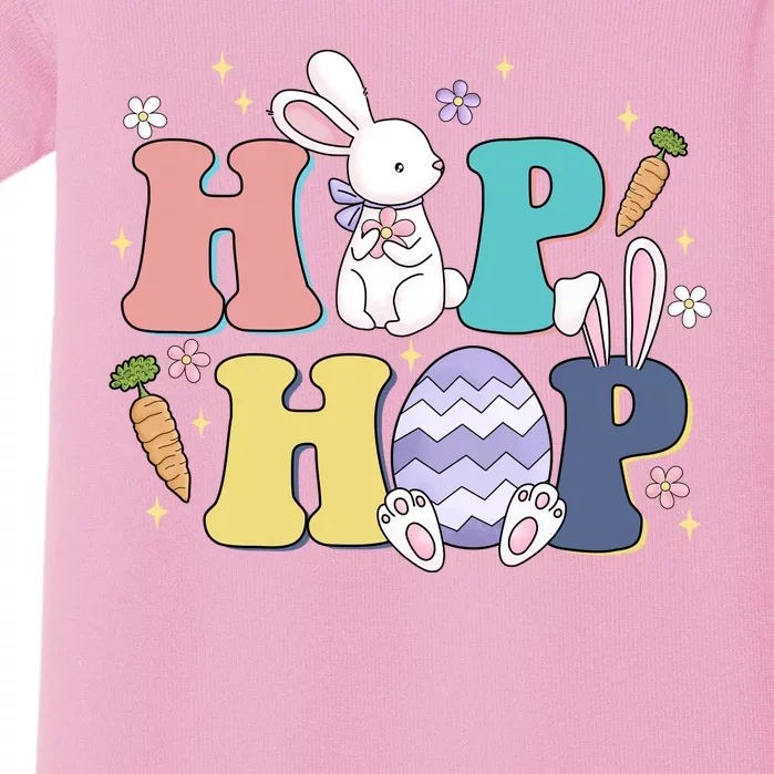 Hip Hop Funny Cute Easter Bunny Baby Bodysuit