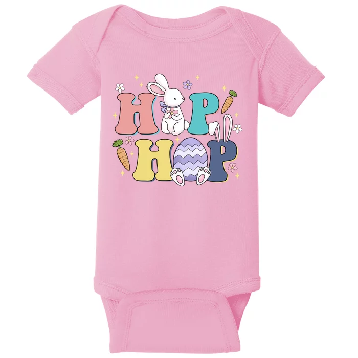 Hip Hop Funny Cute Easter Bunny Baby Bodysuit