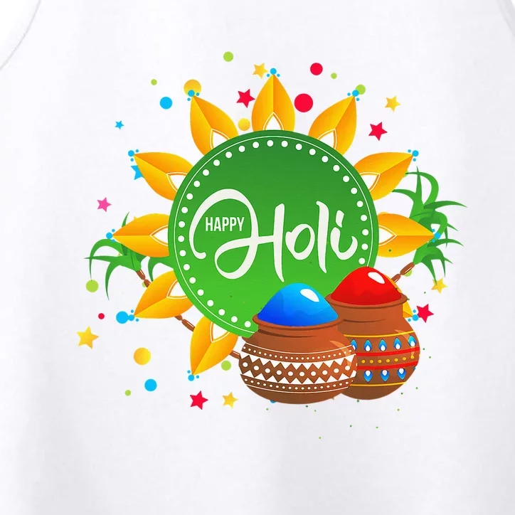 Happy Holi For  India Hindu Performance Tank