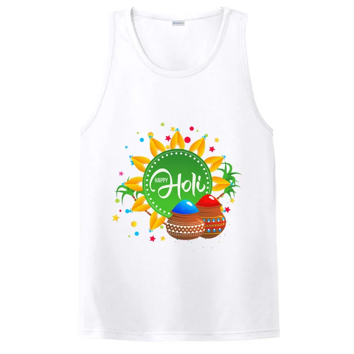 Happy Holi For  India Hindu Performance Tank