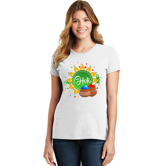 Happy Holi For  India Hindu Women's T-Shirt