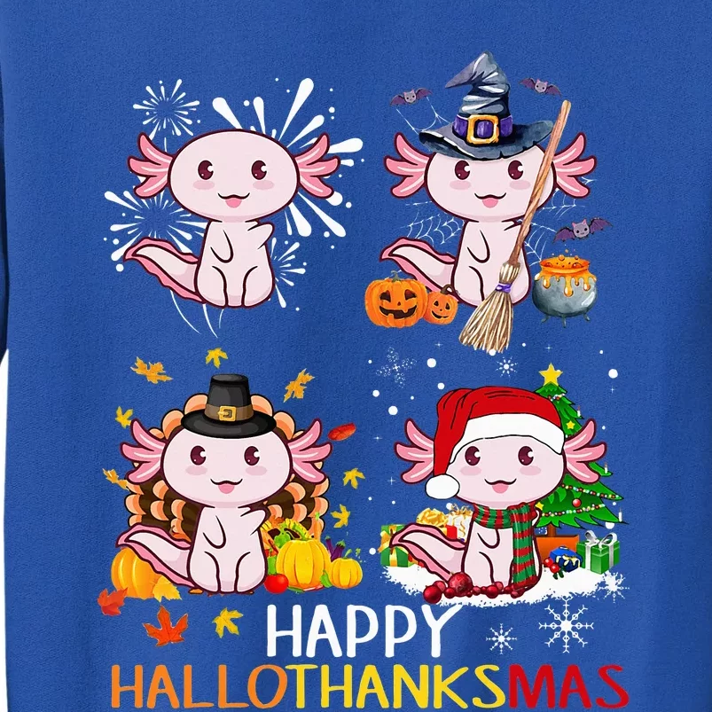 Happy HalloThanksMas Funny Santa Cow Halloween Thanksgiving Sweatshirt