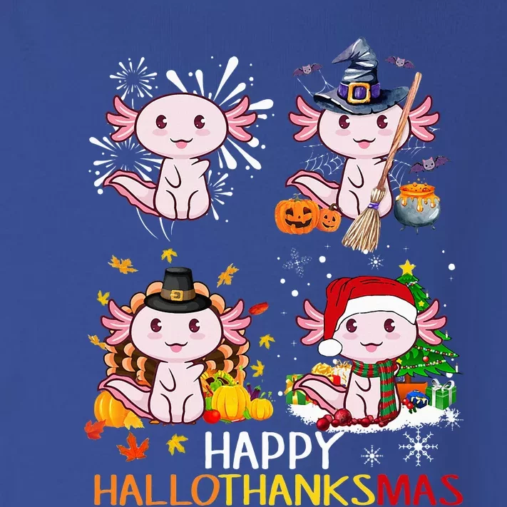 Happy HalloThanksMas Funny Santa Cow Halloween Thanksgiving Toddler Long Sleeve Shirt