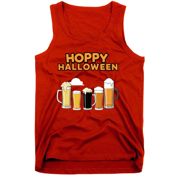 Hoppy Halloween Funny Beer Drinking Halloween Tank Top