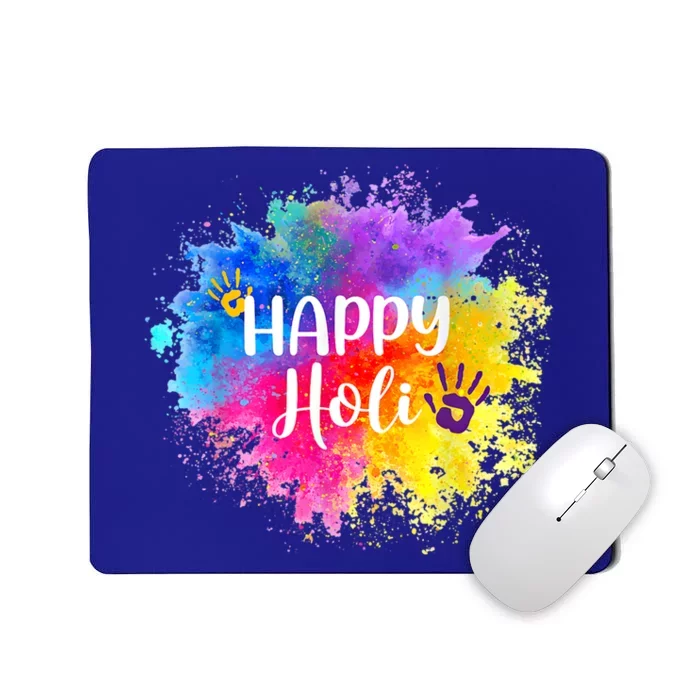 Happy Holi Festival India Colors Spring Gift Mousepad