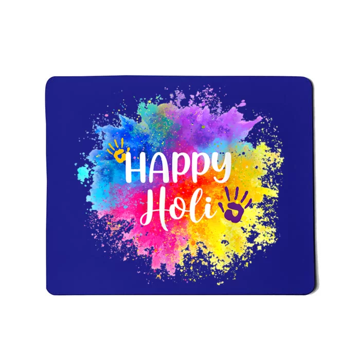 Happy Holi Festival India Colors Spring Gift Mousepad