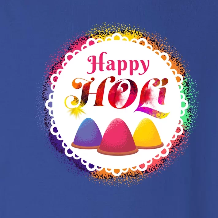 Happy Holi Festival India Hindu Spring Gift Cute Gift Toddler Long Sleeve Shirt