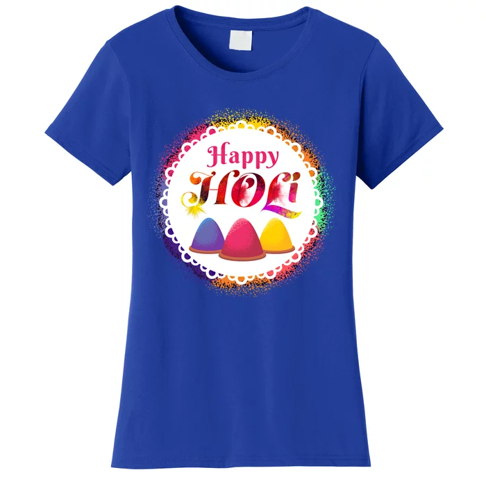 Happy Holi Festival India Hindu Spring Gift Cute Gift Women's T-Shirt