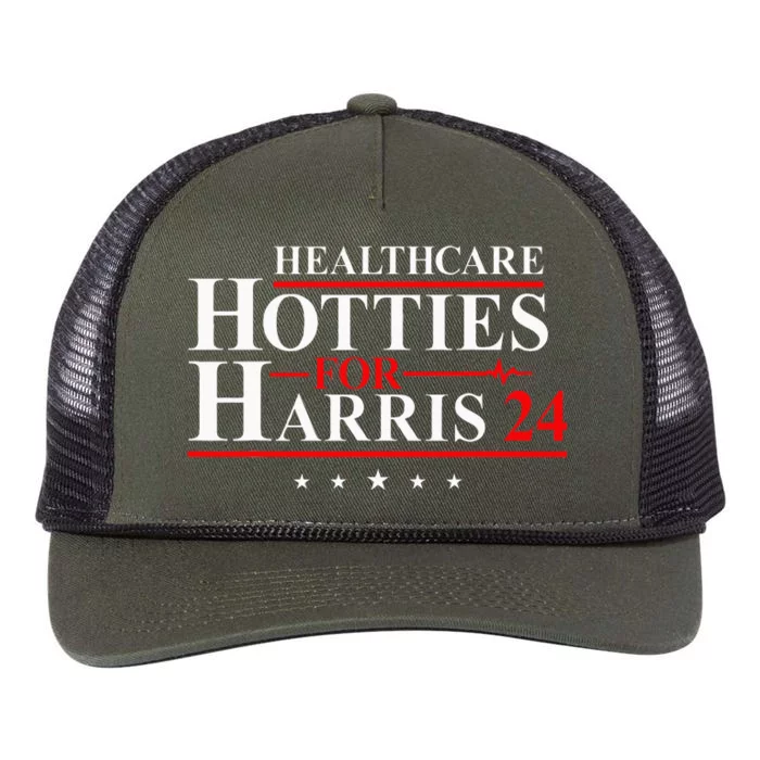 Healthcare Hotties For Harris 24 Vote Harris For President Retro Rope Trucker Hat Cap