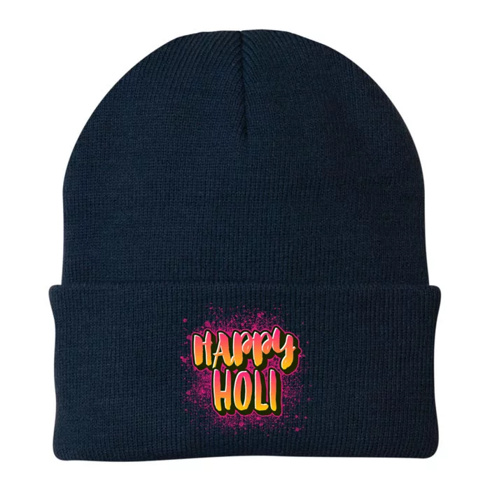 Happy Holi Festival Of Colors India Hindu 2021 Gift Knit Cap Winter Beanie