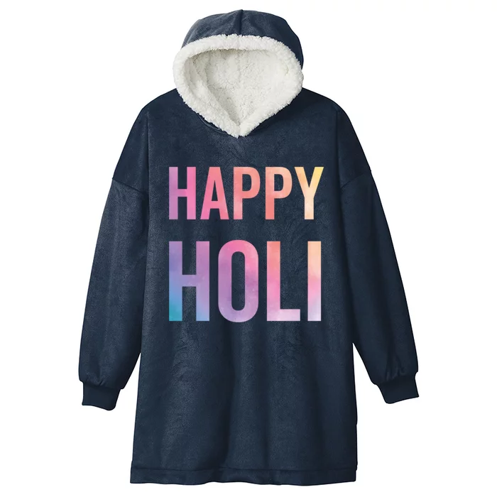 Happy Holi Festival Of Colors India Hindu Cool Gift Hooded Wearable Blanket