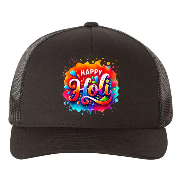 Happy Holi For Women Color India Hindu Gifts Yupoong Adult 5-Panel Trucker Hat