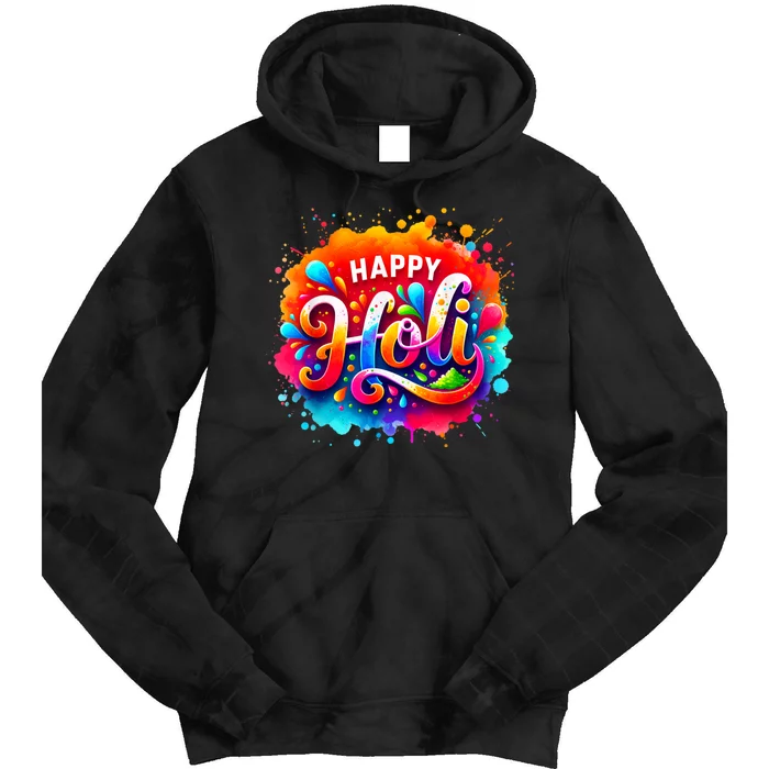 Happy Holi For Women Color India Hindu Gifts Tie Dye Hoodie