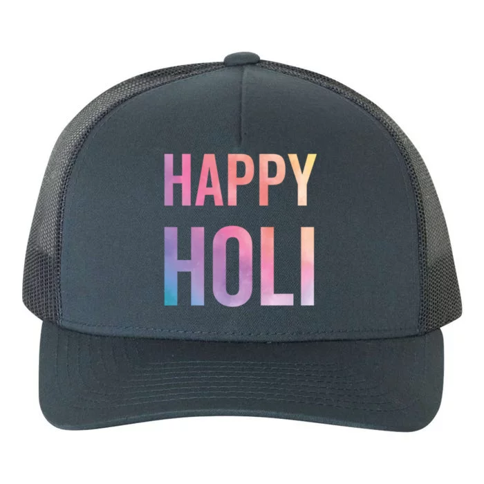 Happy Holi Festival Of Colors India Hindu Gift Yupoong Adult 5-Panel Trucker Hat