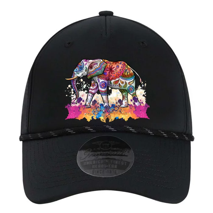 Happy Holi Festival Of Colors India Spring Hindu Elephant Funny Gift Performance The Dyno Cap