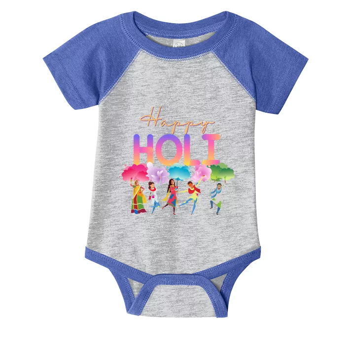 Happy Holi Festival Of Colors Cool Gift Infant Baby Jersey Bodysuit