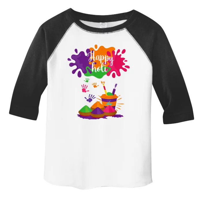 Happy Holi Festival Outfit For Women Men Family Toddler Fine Jersey T-Shirt