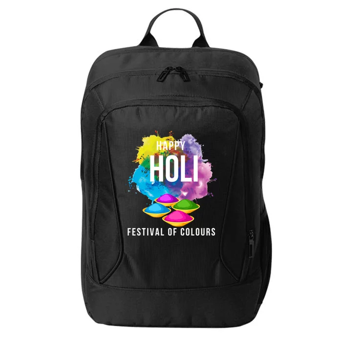 Happy Holi Festival Of Color Celebrate This Hindu Festival Great Gift City Backpack