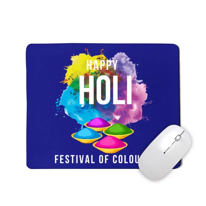 Happy Holi Festival Of Color Celebrate This Hindu Festival Great Gift Mousepad