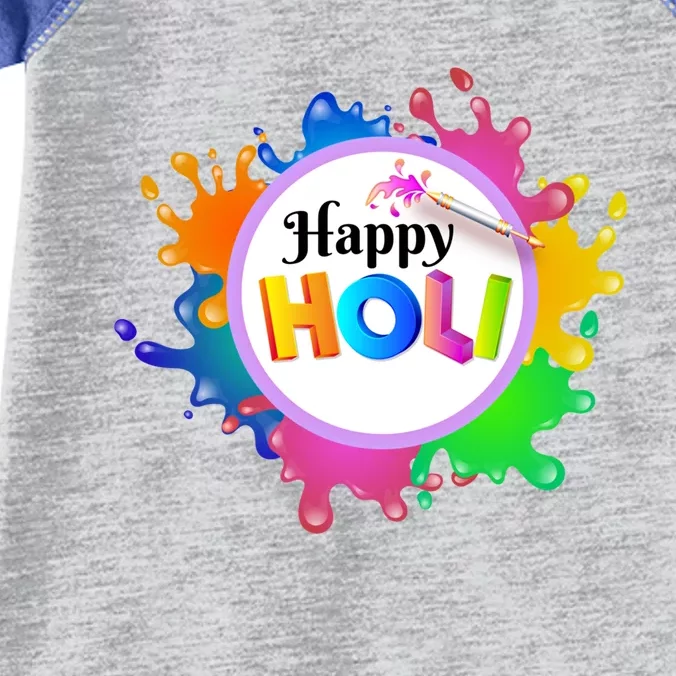 Happy Holi Festival Of India Hindu Spring Gift Cool Gift Infant Baby Jersey Bodysuit