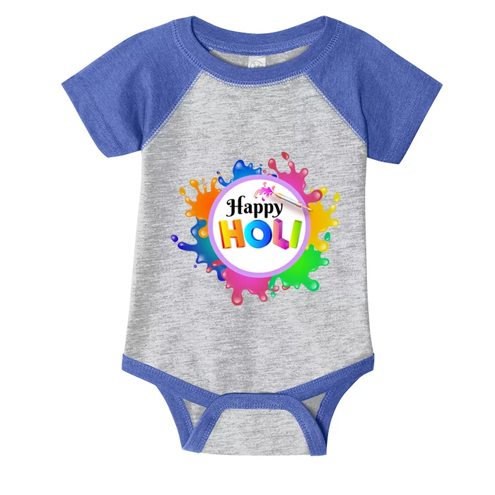 Happy Holi Festival Of India Hindu Spring Gift Cool Gift Infant Baby Jersey Bodysuit