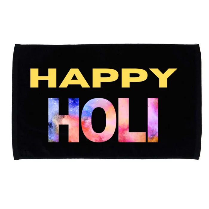 Happy Holi Festival Of Spring Color Celebrate Hindu Festival Cool Gift Microfiber Hand Towel