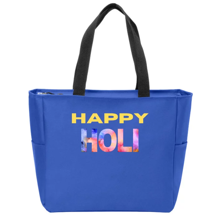 Happy Holi Festival Of Spring Color Celebrate Hindu Festival Cool Gift Zip Tote Bag