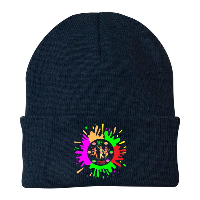 Happy Holi Festival Outfit Color India Gift Knit Cap Winter Beanie