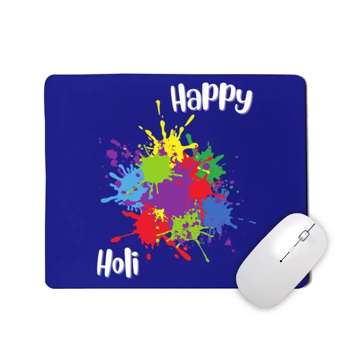 Happy Holi Festival Outfit Family Gift Mousepad