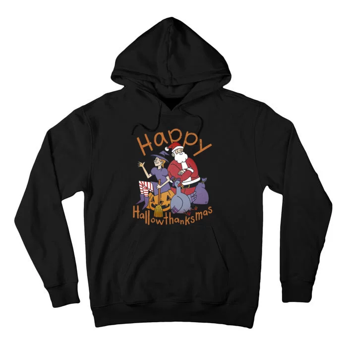 Happy Hallowthanksmas Funny Holiday Tall Hoodie