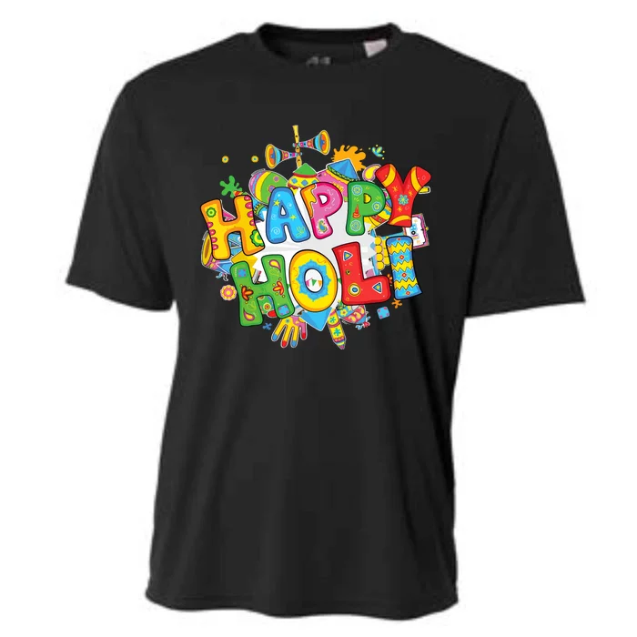 Happy Holi Festival Colors India Hindu Cooling Performance Crew T-Shirt