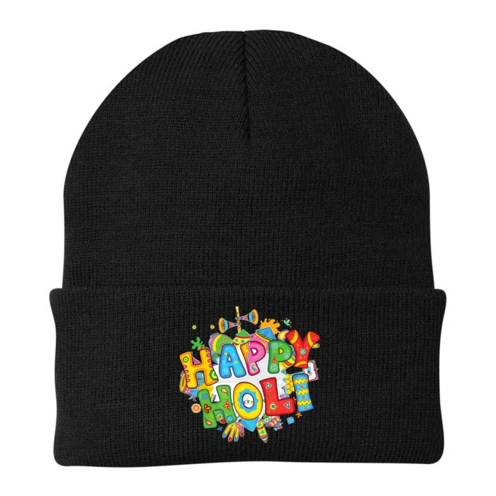 Happy Holi Festival Colors India Hindu Knit Cap Winter Beanie