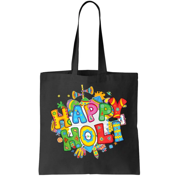 Happy Holi Festival Colors India Hindu Tote Bag