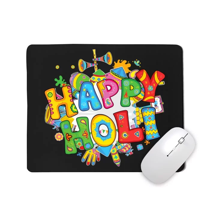 Happy Holi Festival Colors India Hindu Mousepad