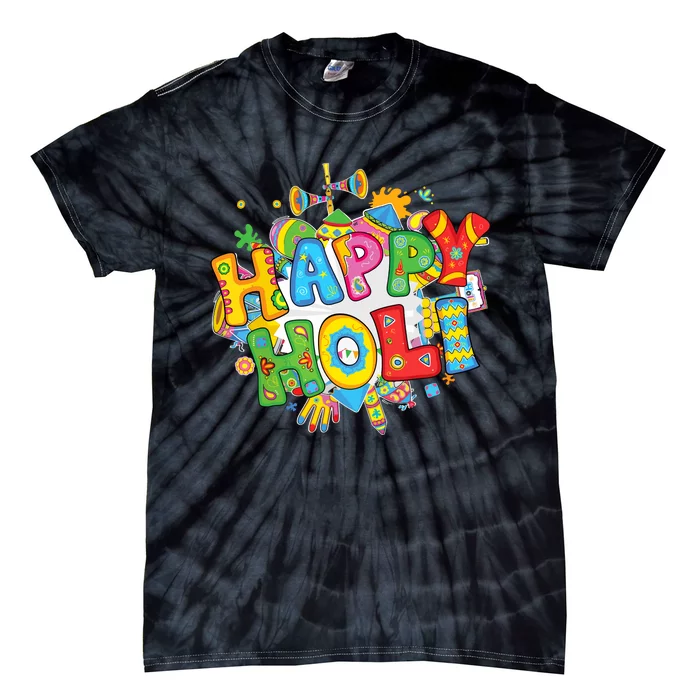 Happy Holi Festival Colors India Hindu Tie-Dye T-Shirt