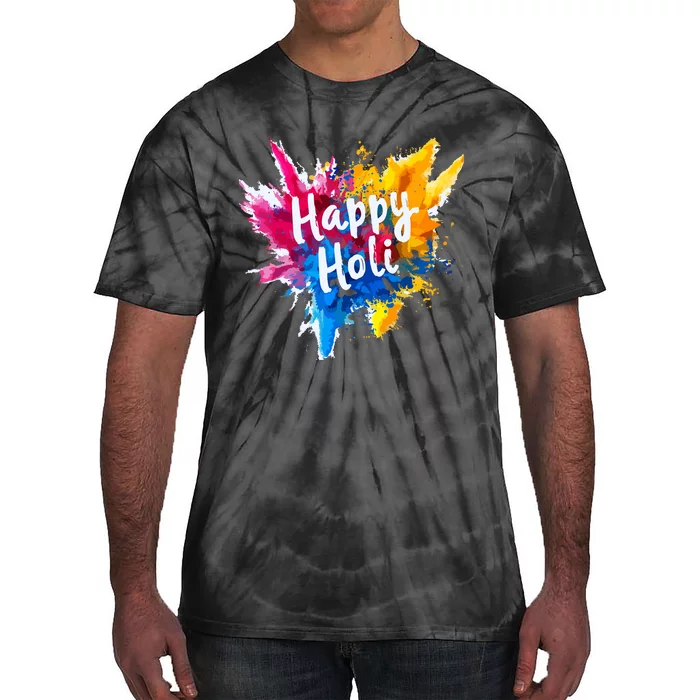 Happy Holi For Color India Hindu Gifts Tie-Dye T-Shirt