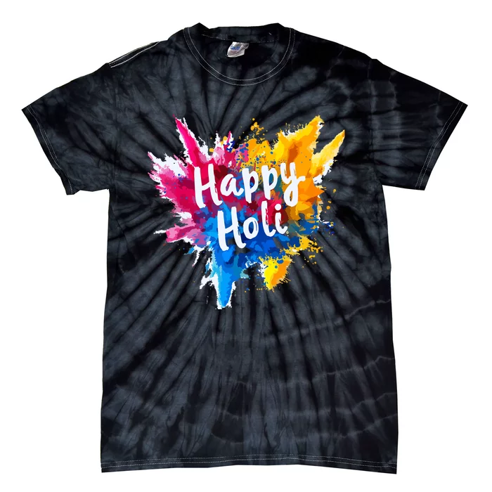 Happy Holi For Color India Hindu Gifts Tie-Dye T-Shirt